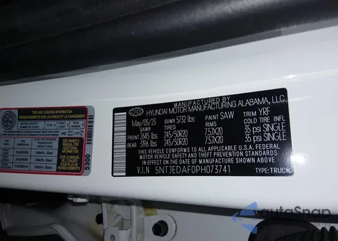 2023 Hyundai Santa Cruz Limited z USA, uszkodzony, nr VIN 5NTJEDAF0PH073741